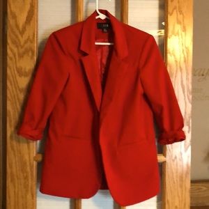 Ladies crop sleeve blazer